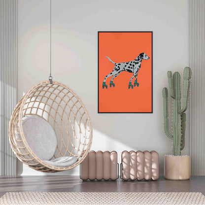 DALMATIAN WITH ROLLERSKATES | CANVAS