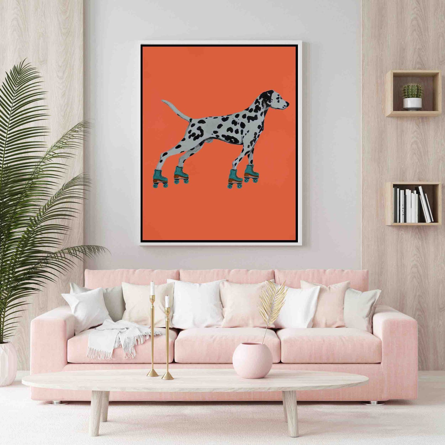 DALMATIAN WITH ROLLERSKATES | CANVAS