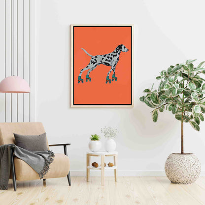 DALMATIAN WITH ROLLERSKATES | CANVAS