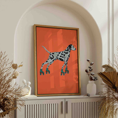 DALMATIAN WITH ROLLERSKATES | CANVAS