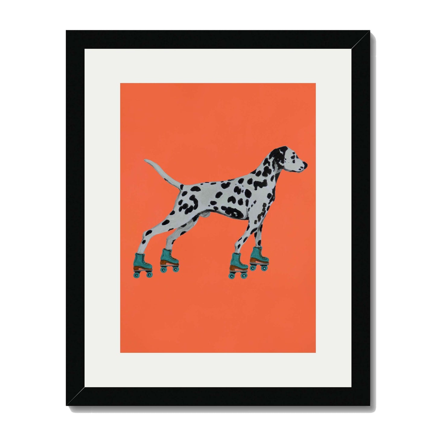 DALMATIAN WITH ROLLERSKATES | PRINT