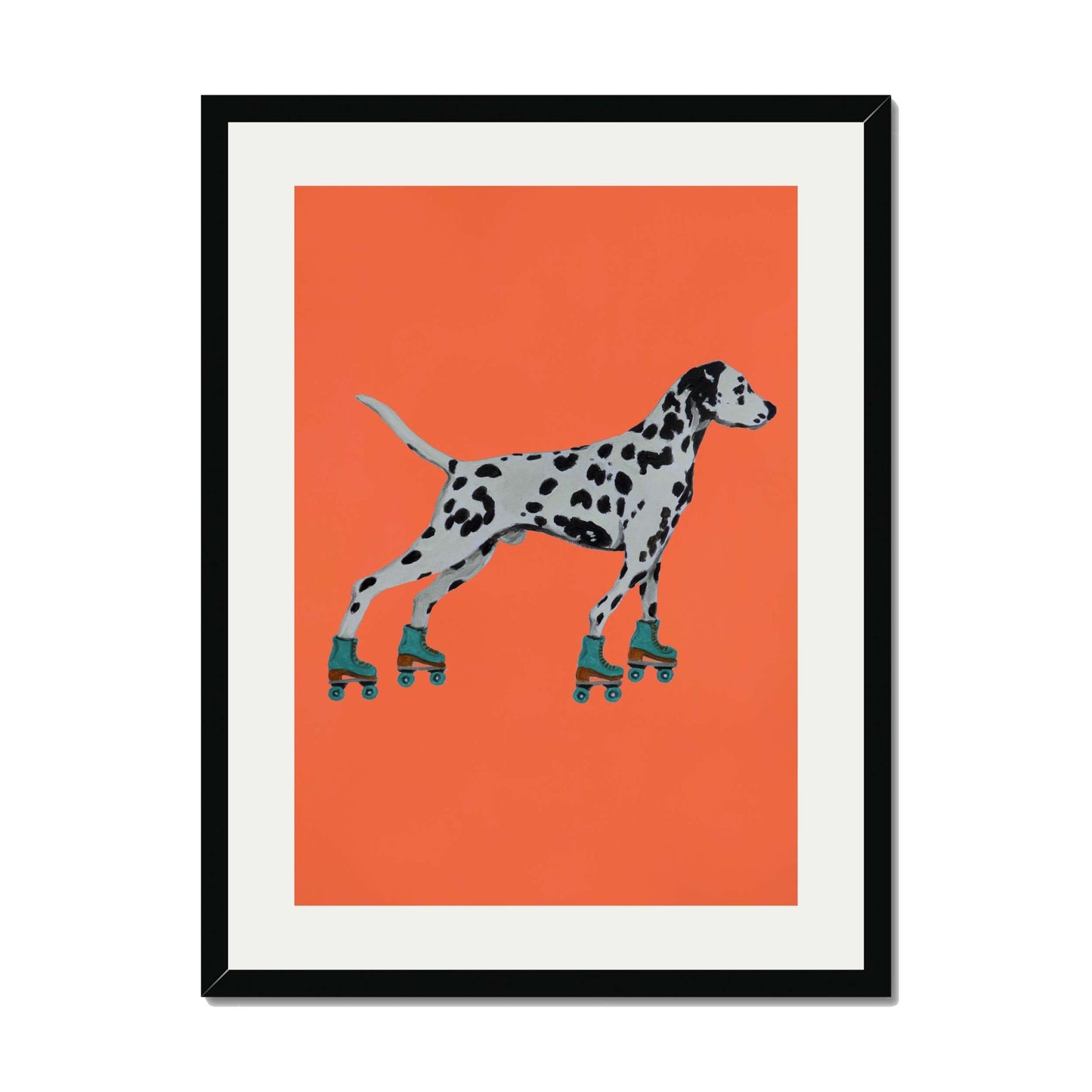 DALMATIAN WITH ROLLERSKATES | PRINT