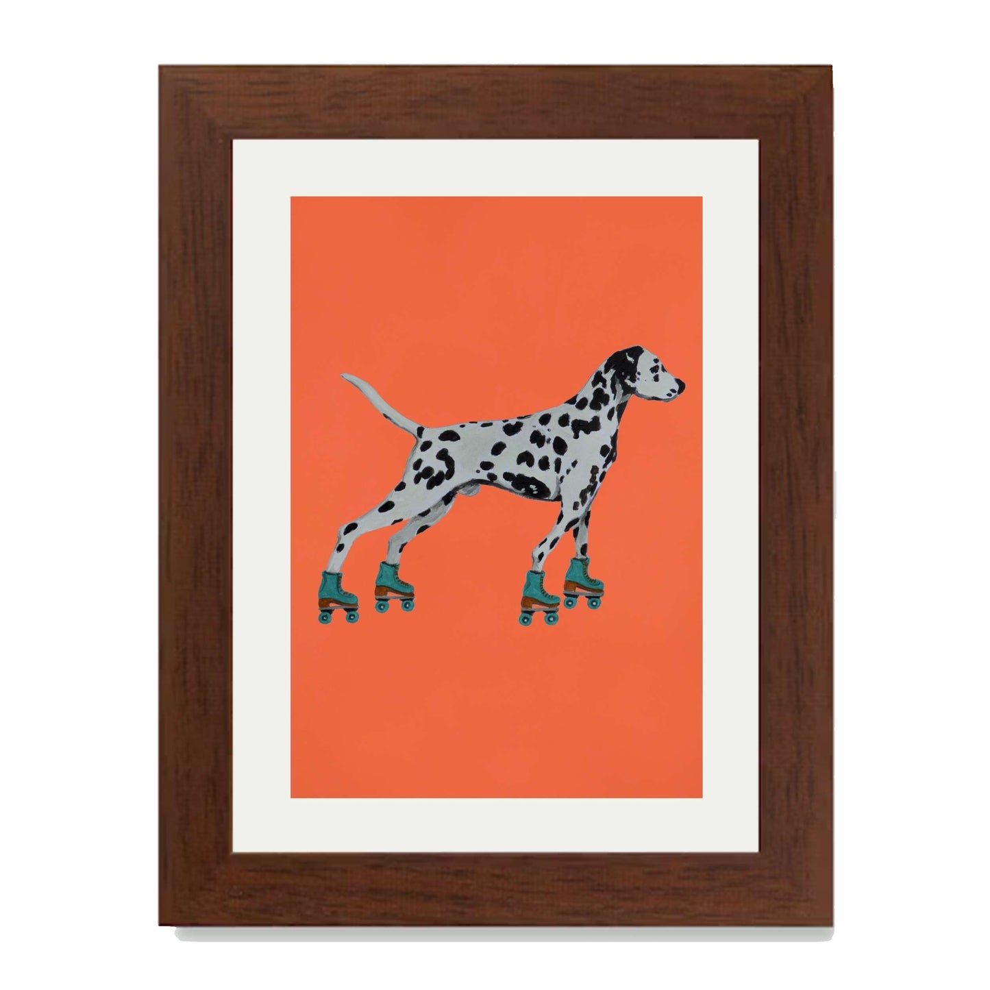 DALMATIAN WITH ROLLERSKATES | PRINT
