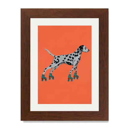DALMATIAN WITH ROLLERSKATES | PRINT