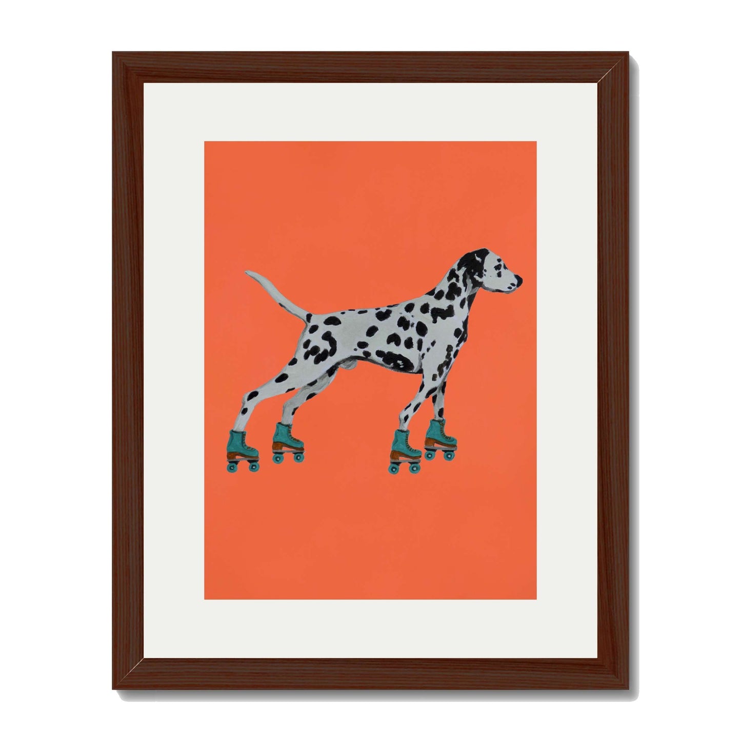 DALMATIAN WITH ROLLERSKATES | PRINT