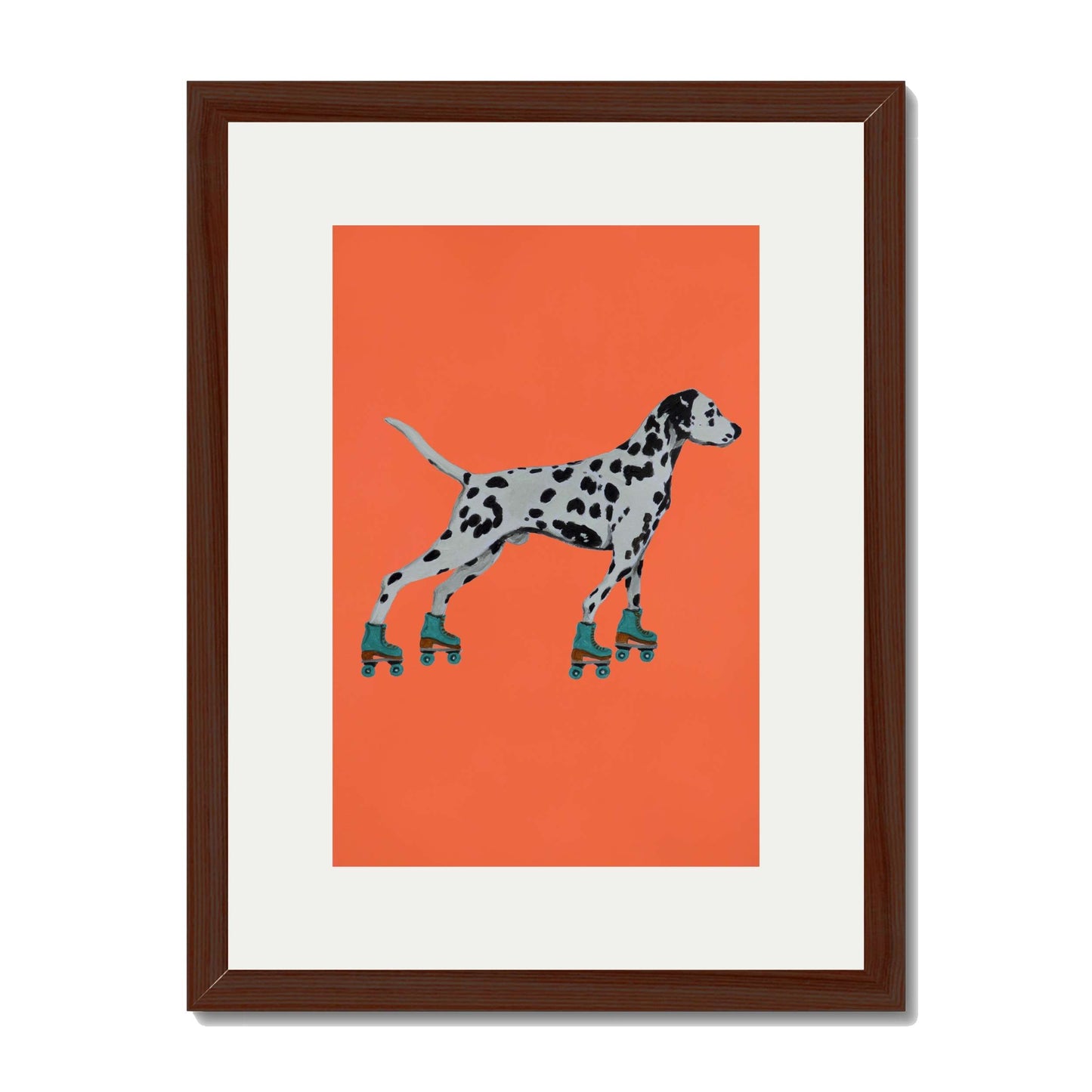 DALMATIAN WITH ROLLERSKATES | PRINT