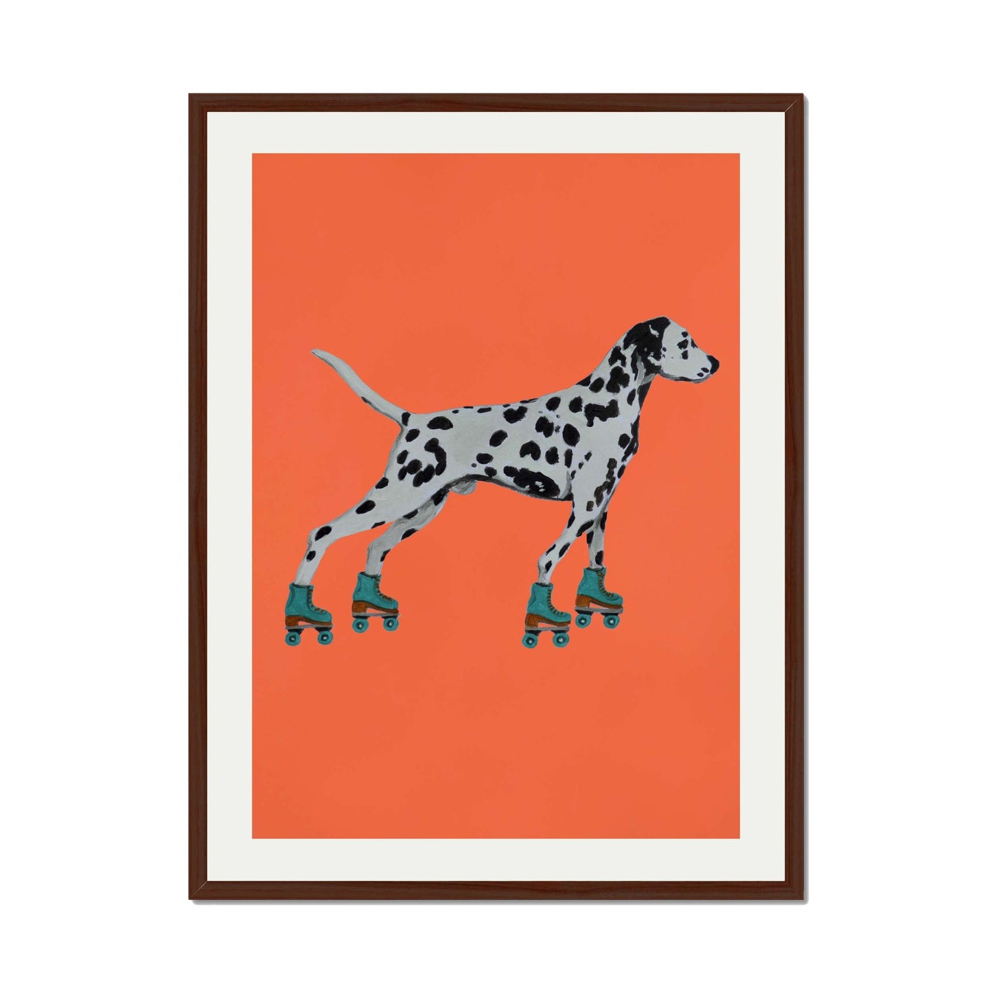 DALMATIAN WITH ROLLERSKATES | PRINT