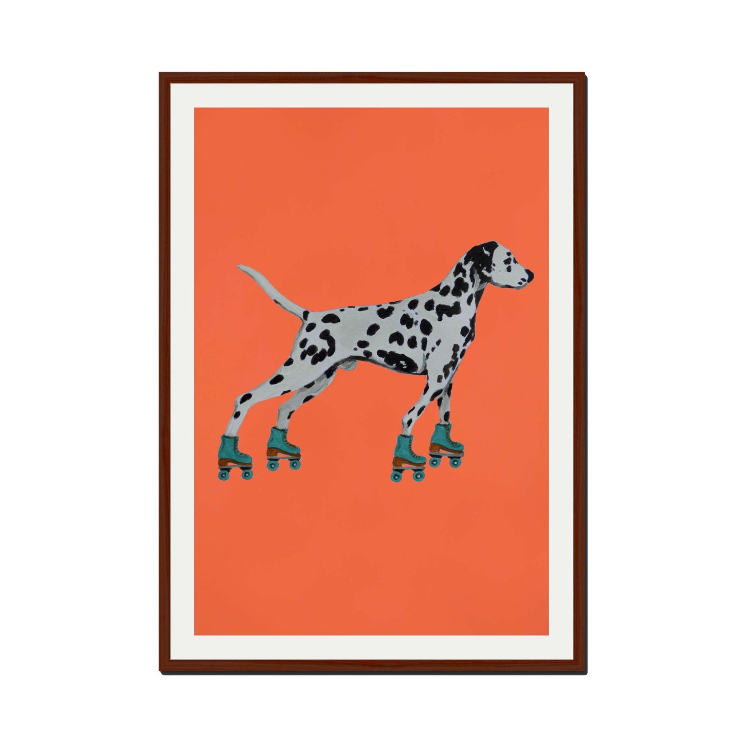 DALMATIAN WITH ROLLERSKATES | PRINT