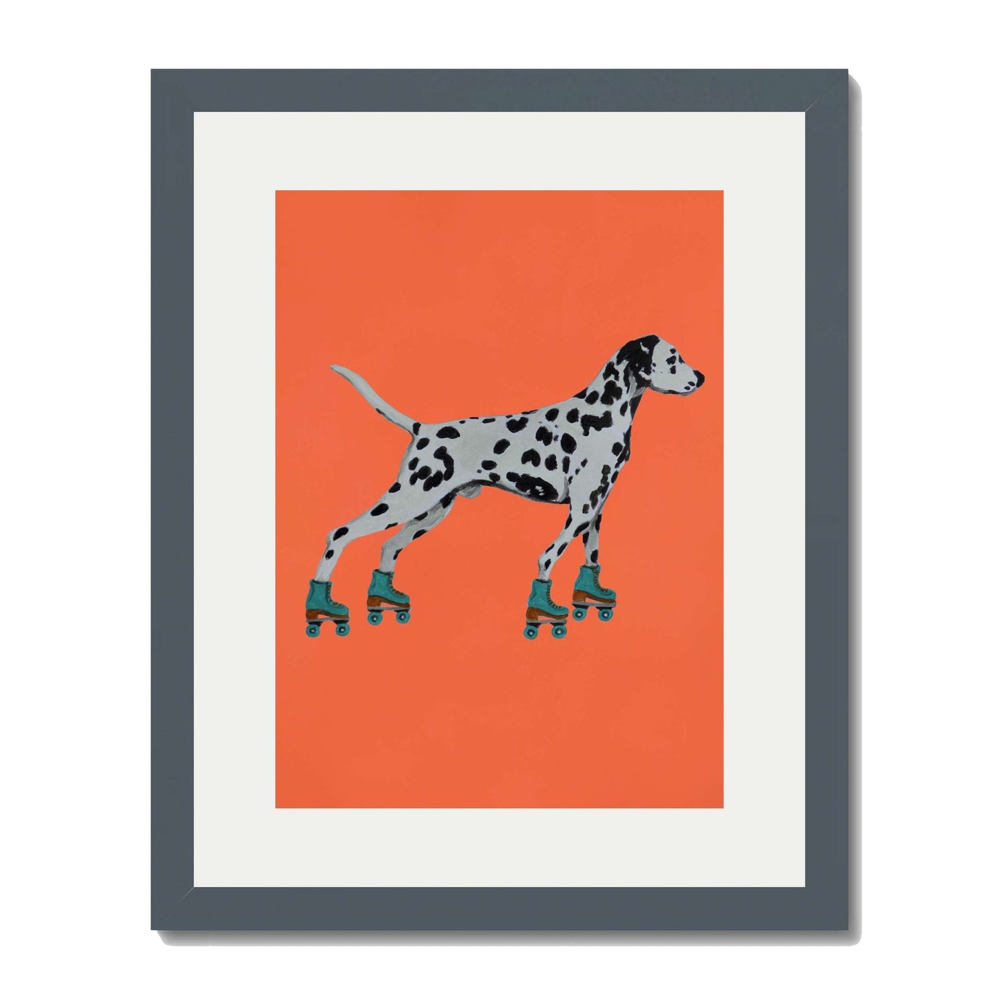 DALMATIAN WITH ROLLERSKATES | PRINT