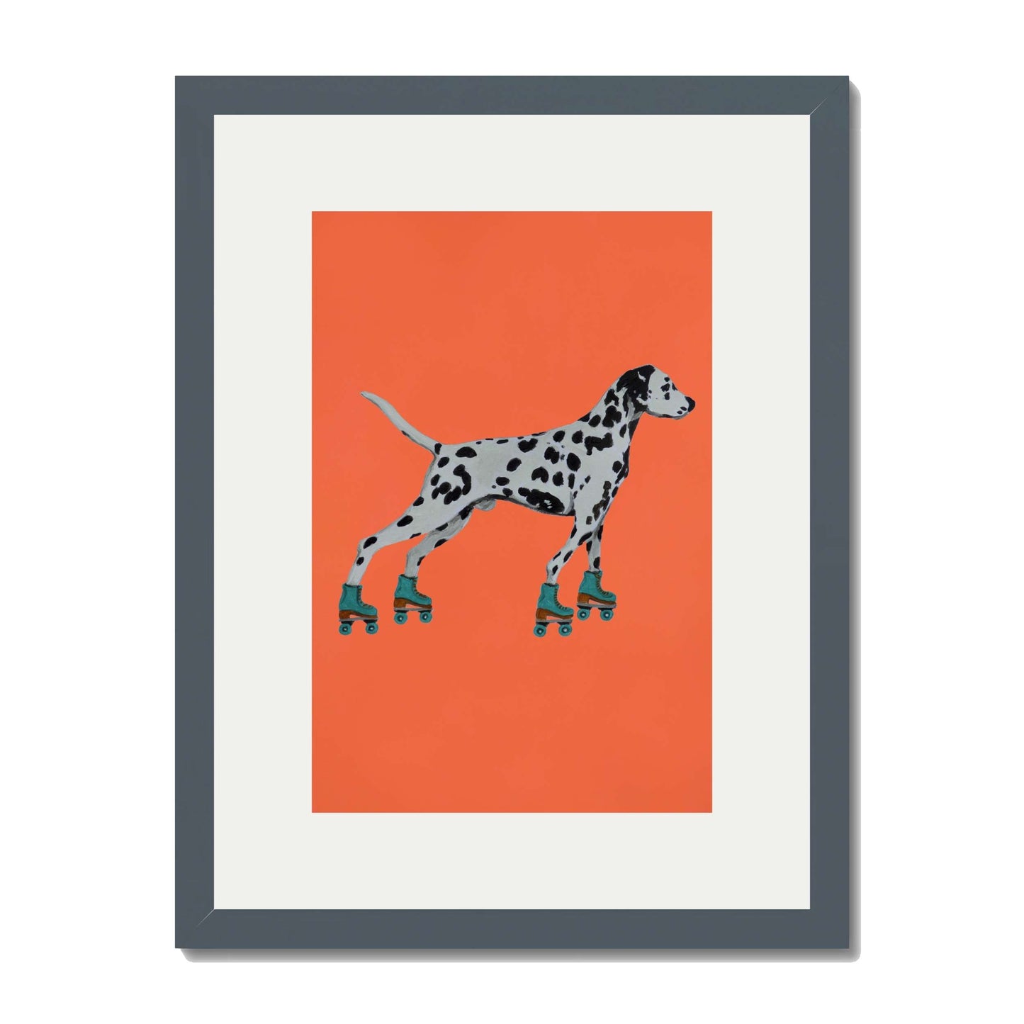 DALMATIAN WITH ROLLERSKATES | PRINT