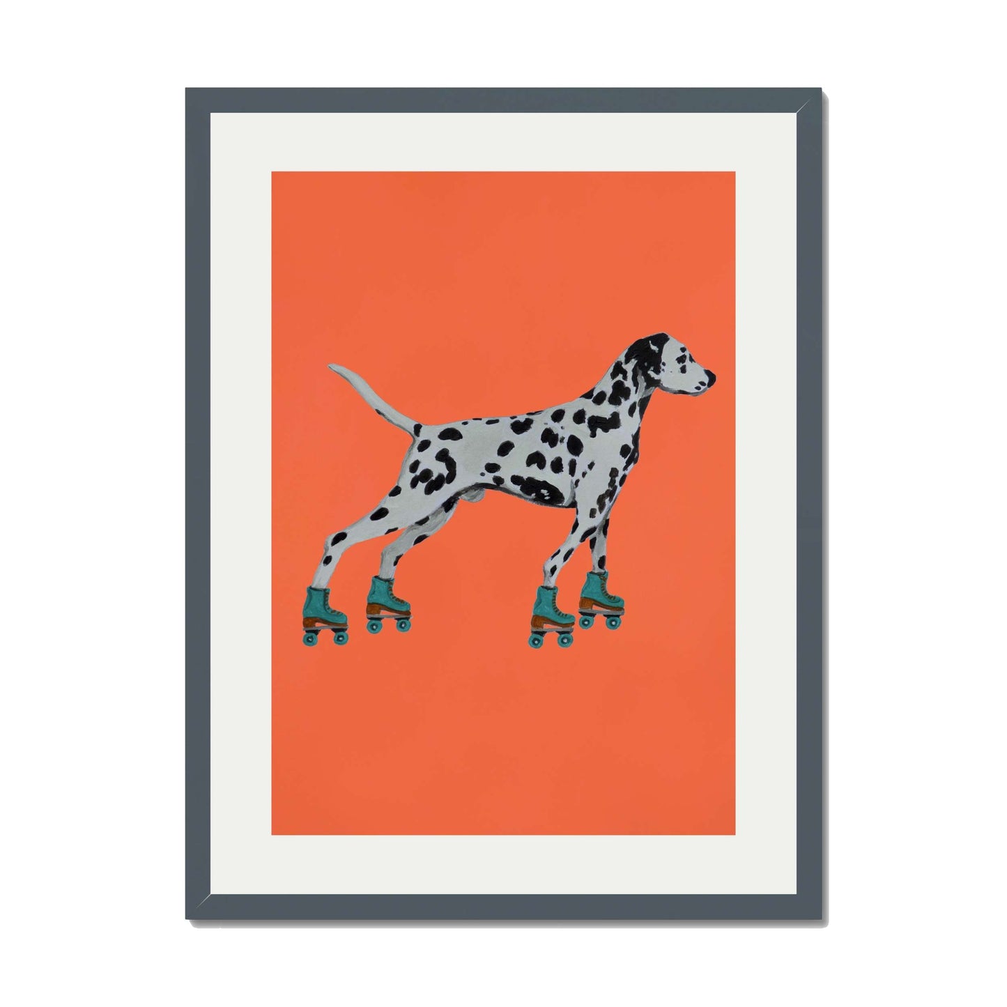 DALMATIAN WITH ROLLERSKATES | PRINT
