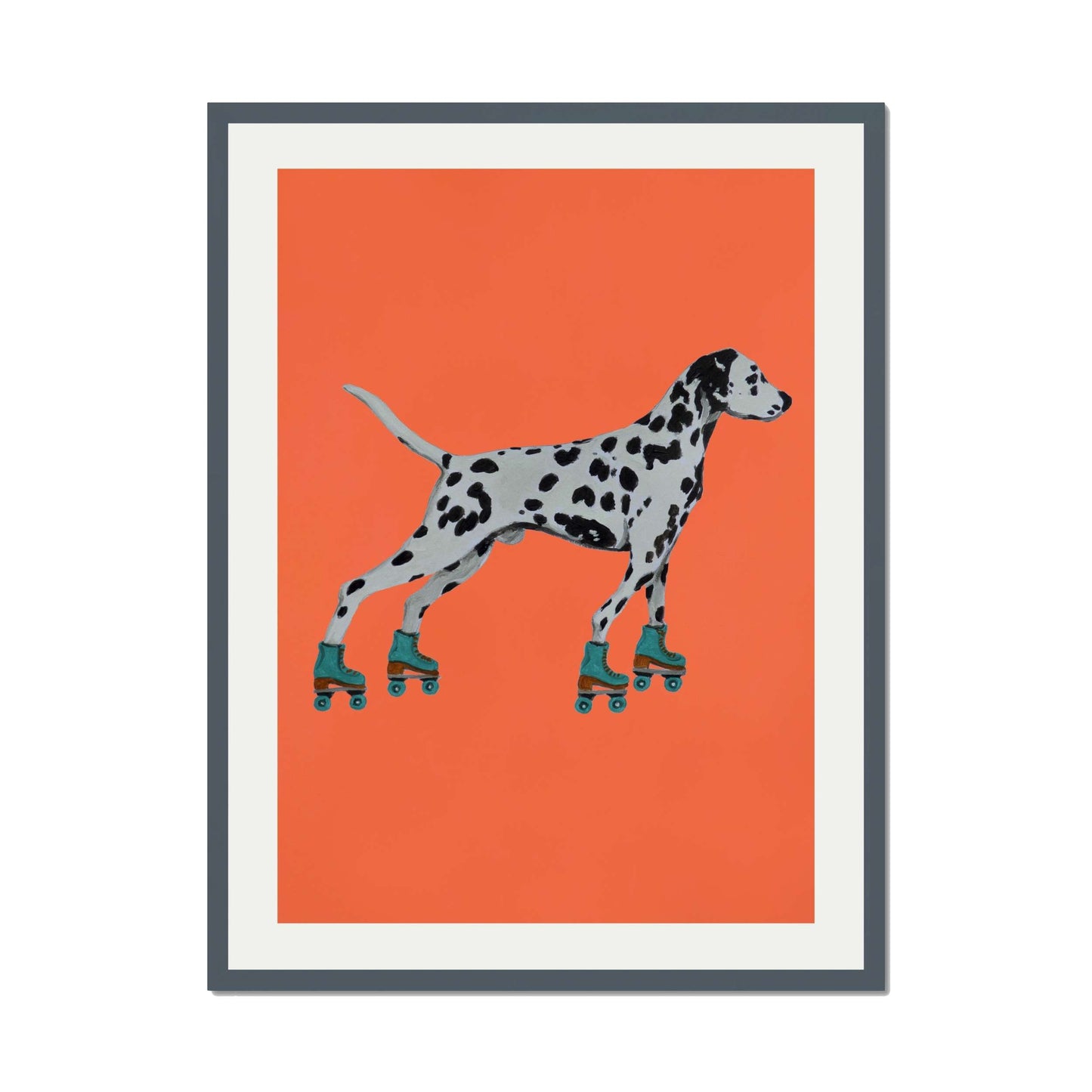 DALMATIAN WITH ROLLERSKATES | PRINT