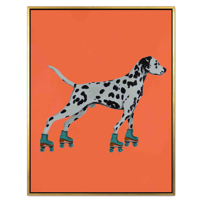 DALMATIAN WITH ROLLERSKATES | CANVAS