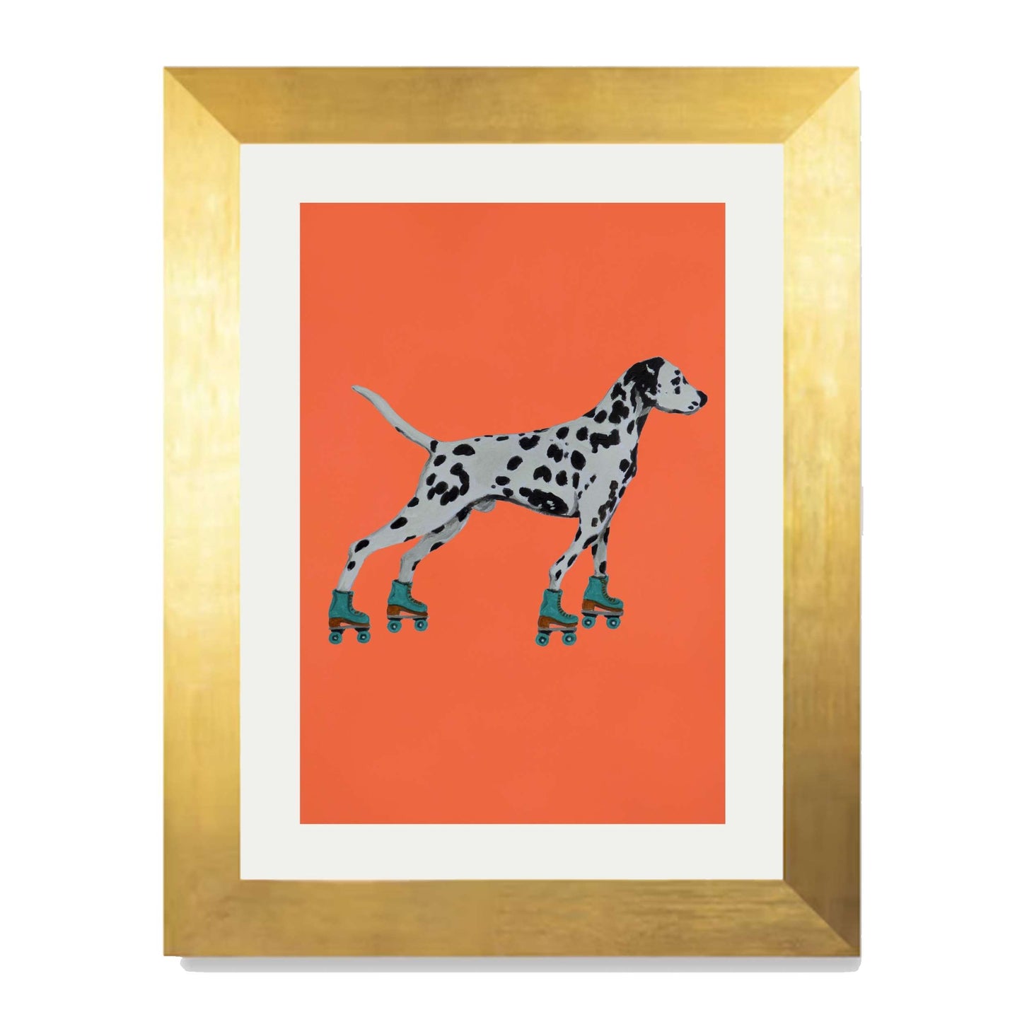 DALMATIAN WITH ROLLERSKATES | PRINT