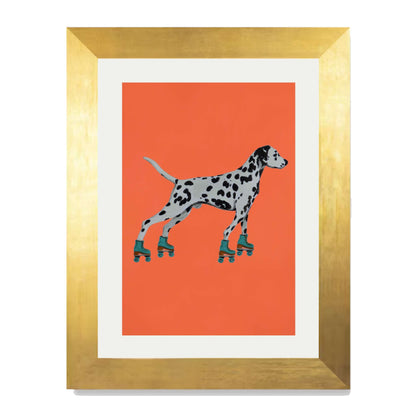 DALMATIAN WITH ROLLERSKATES | PRINT