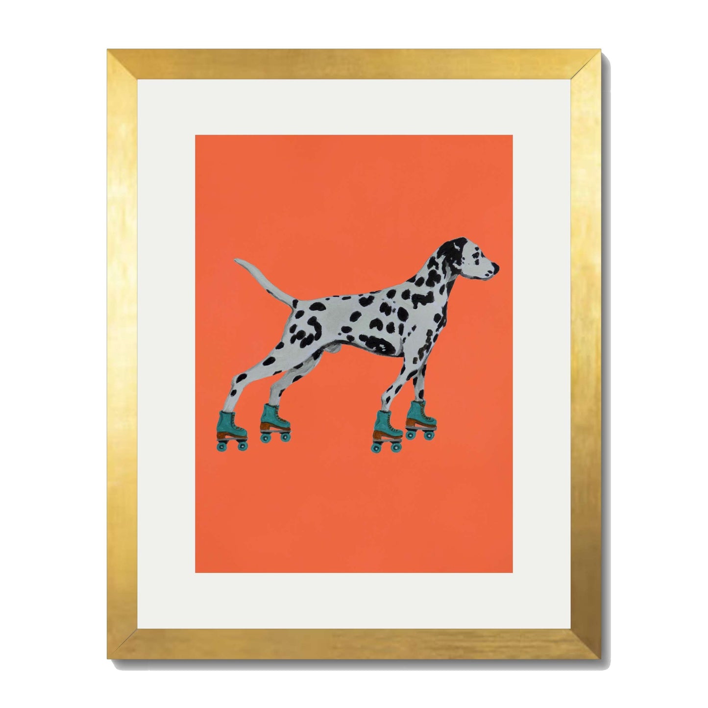DALMATIAN WITH ROLLERSKATES | PRINT