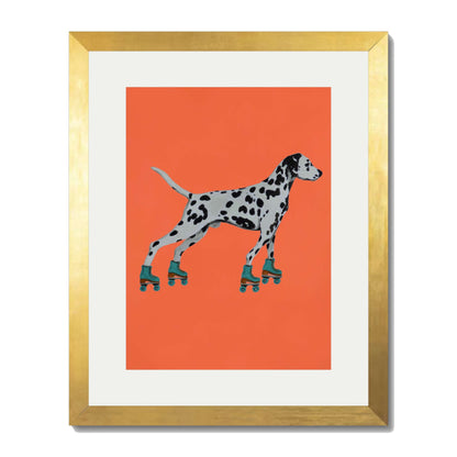 DALMATIAN WITH ROLLERSKATES | PRINT