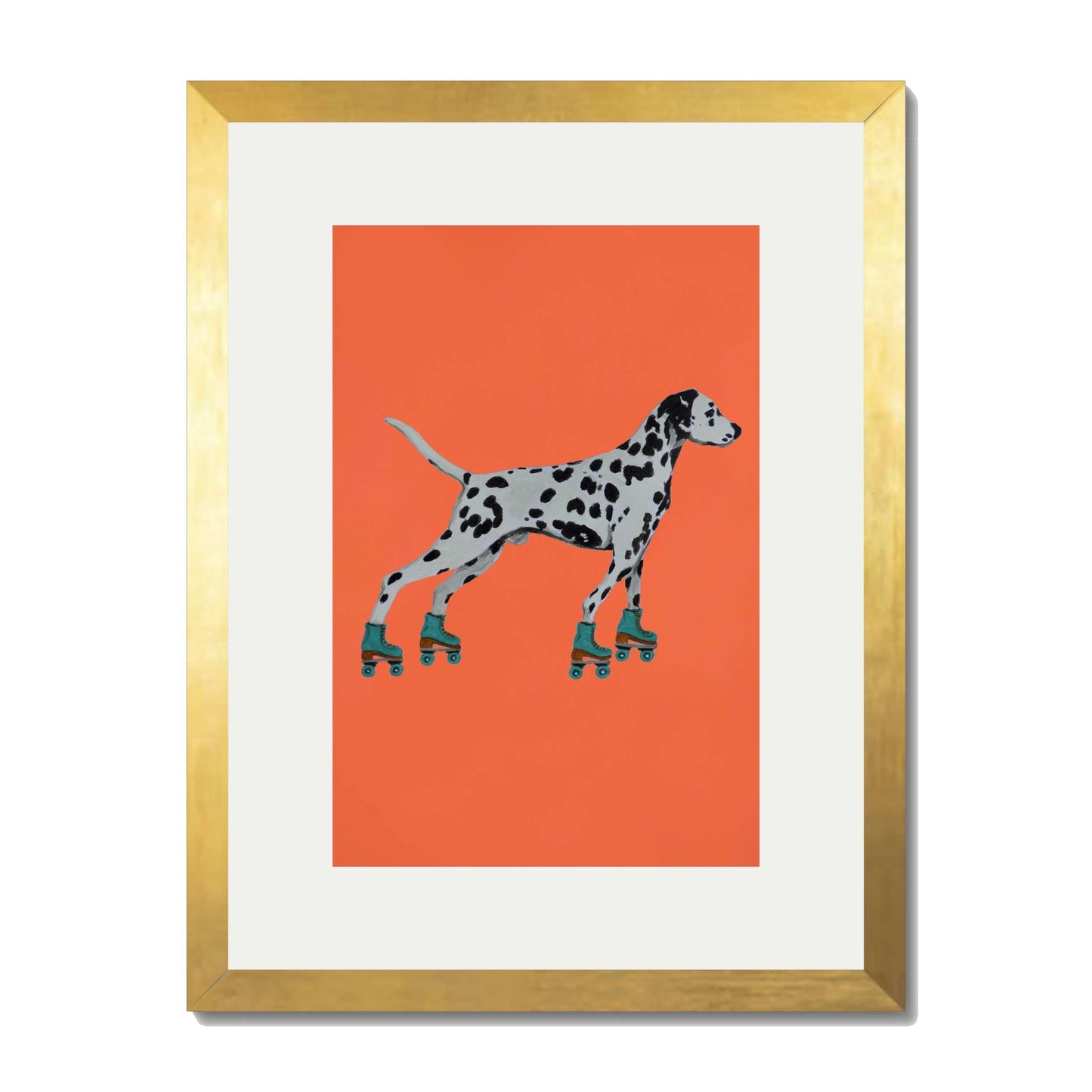 DALMATIAN WITH ROLLERSKATES | PRINT