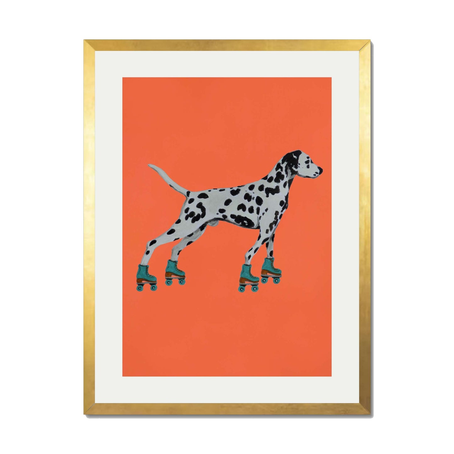 DALMATIAN WITH ROLLERSKATES | PRINT