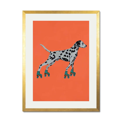 DALMATIAN WITH ROLLERSKATES | PRINT