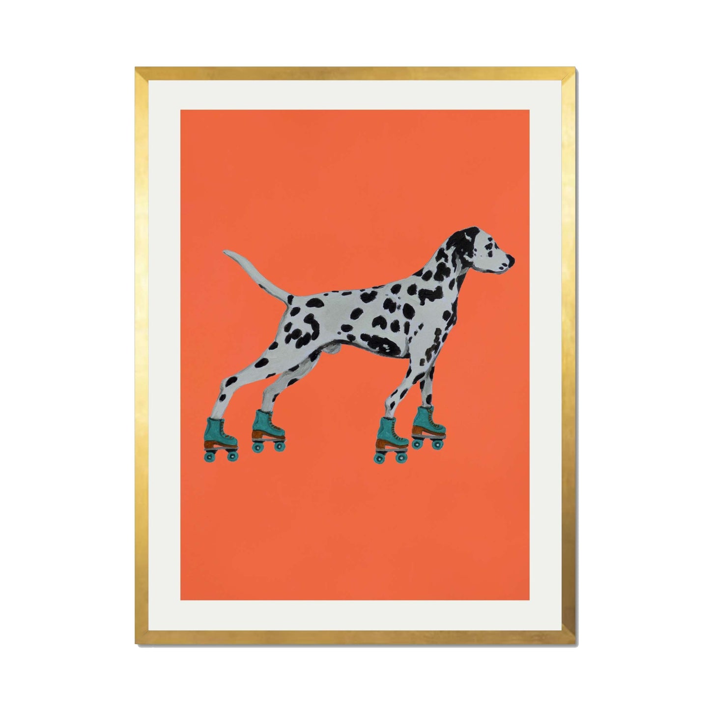 DALMATIAN WITH ROLLERSKATES | PRINT