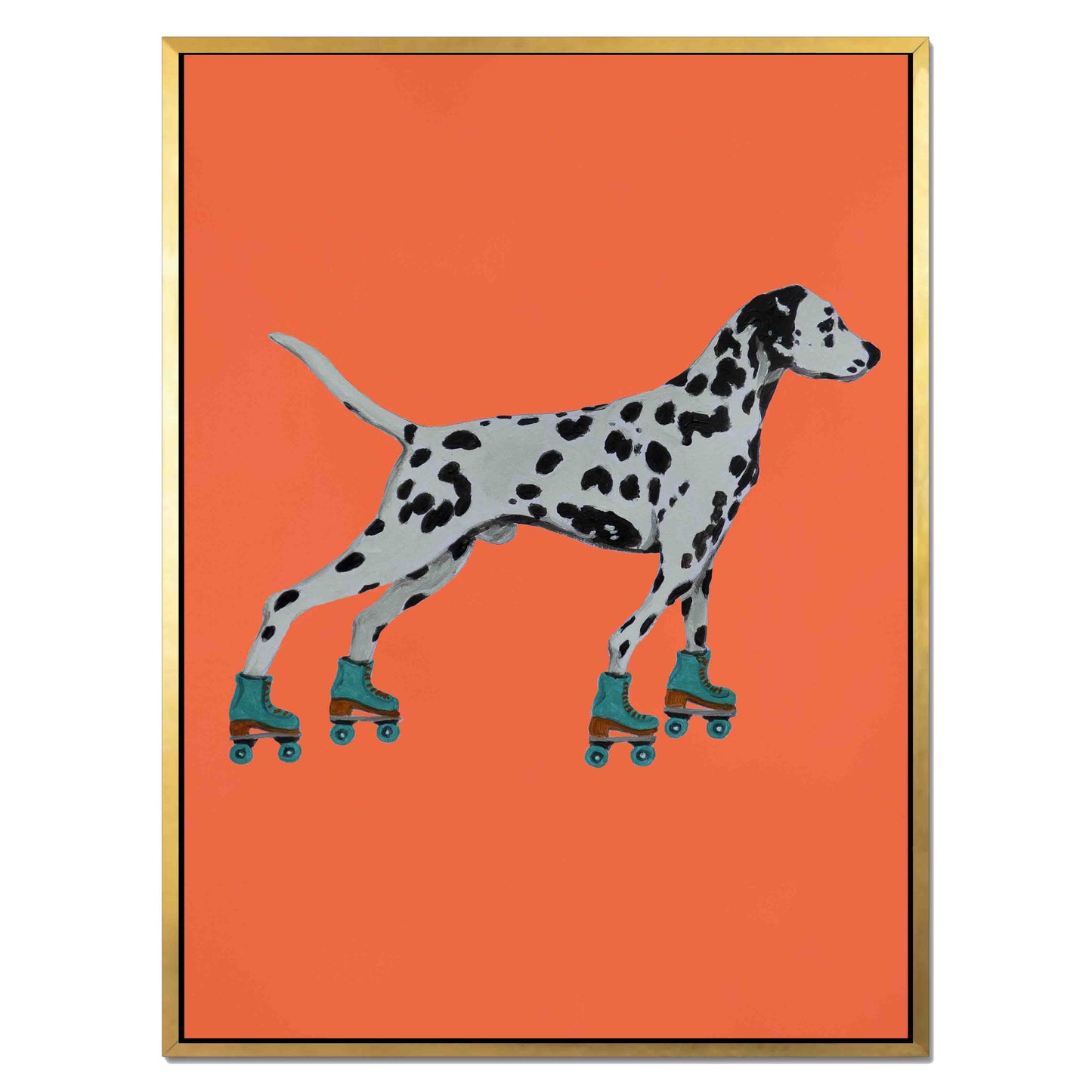 DALMATIAN WITH ROLLERSKATES | CANVAS