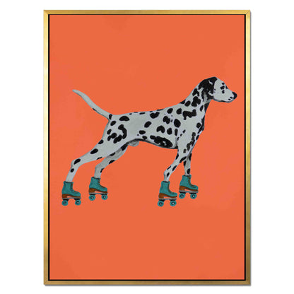 DALMATIAN WITH ROLLERSKATES | CANVAS