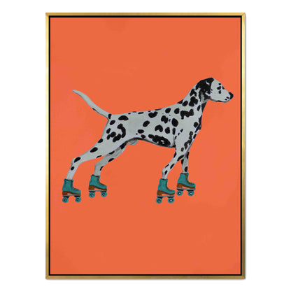 DALMATIAN WITH ROLLERSKATES | CANVAS