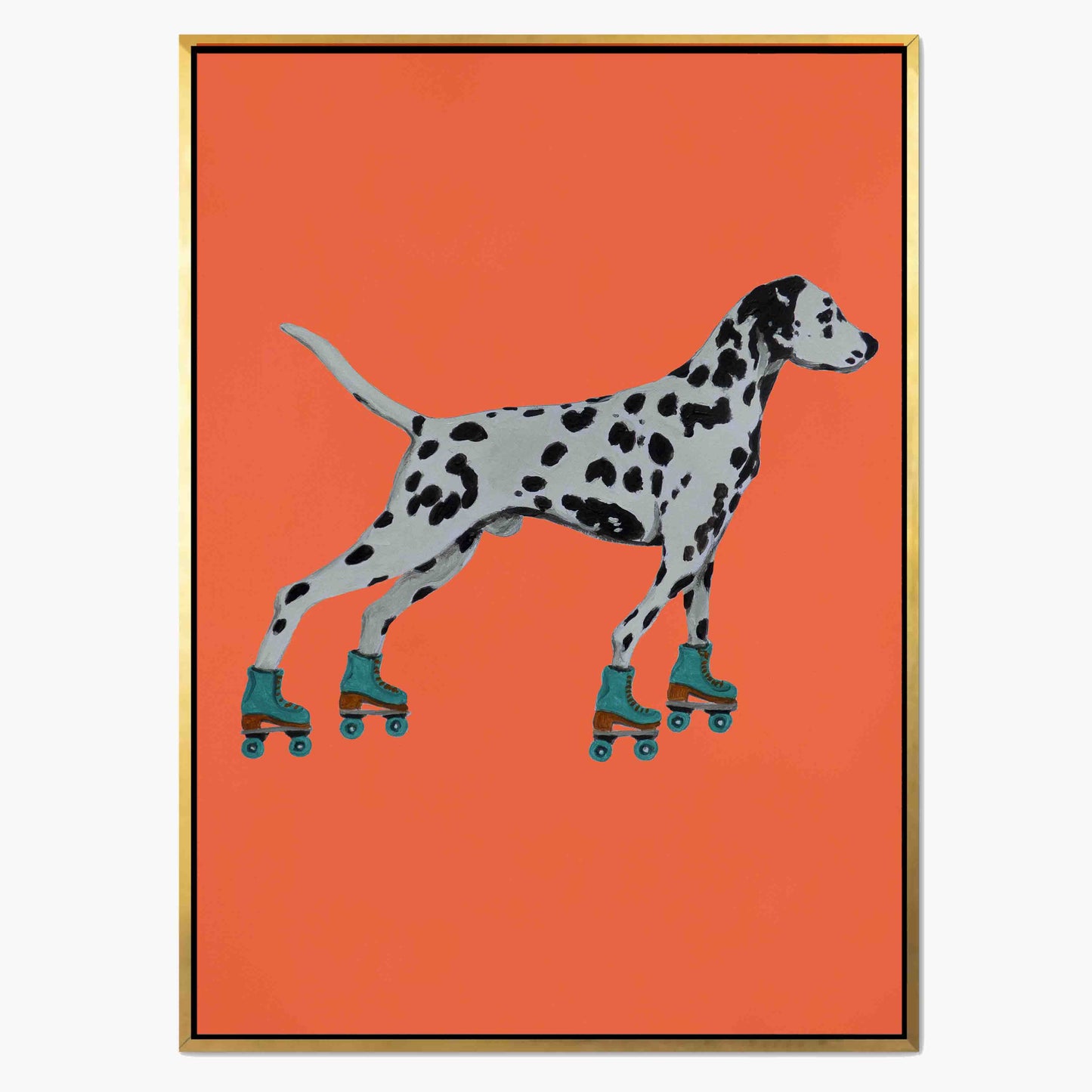 DALMATIAN WITH ROLLERSKATES | CANVAS