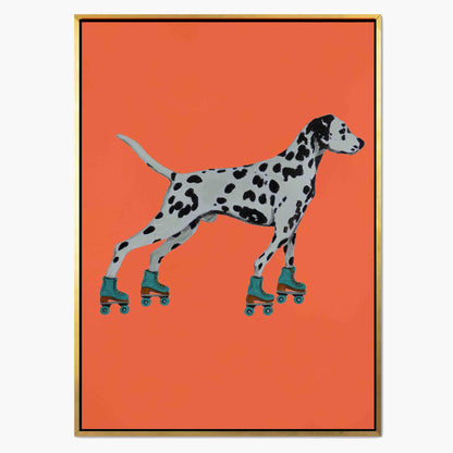 DALMATIAN WITH ROLLERSKATES | CANVAS