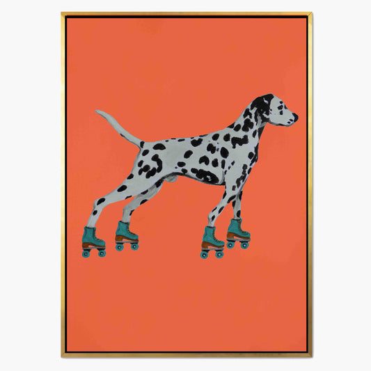 DALMATIAN WITH ROLLERSKATES | CANVAS