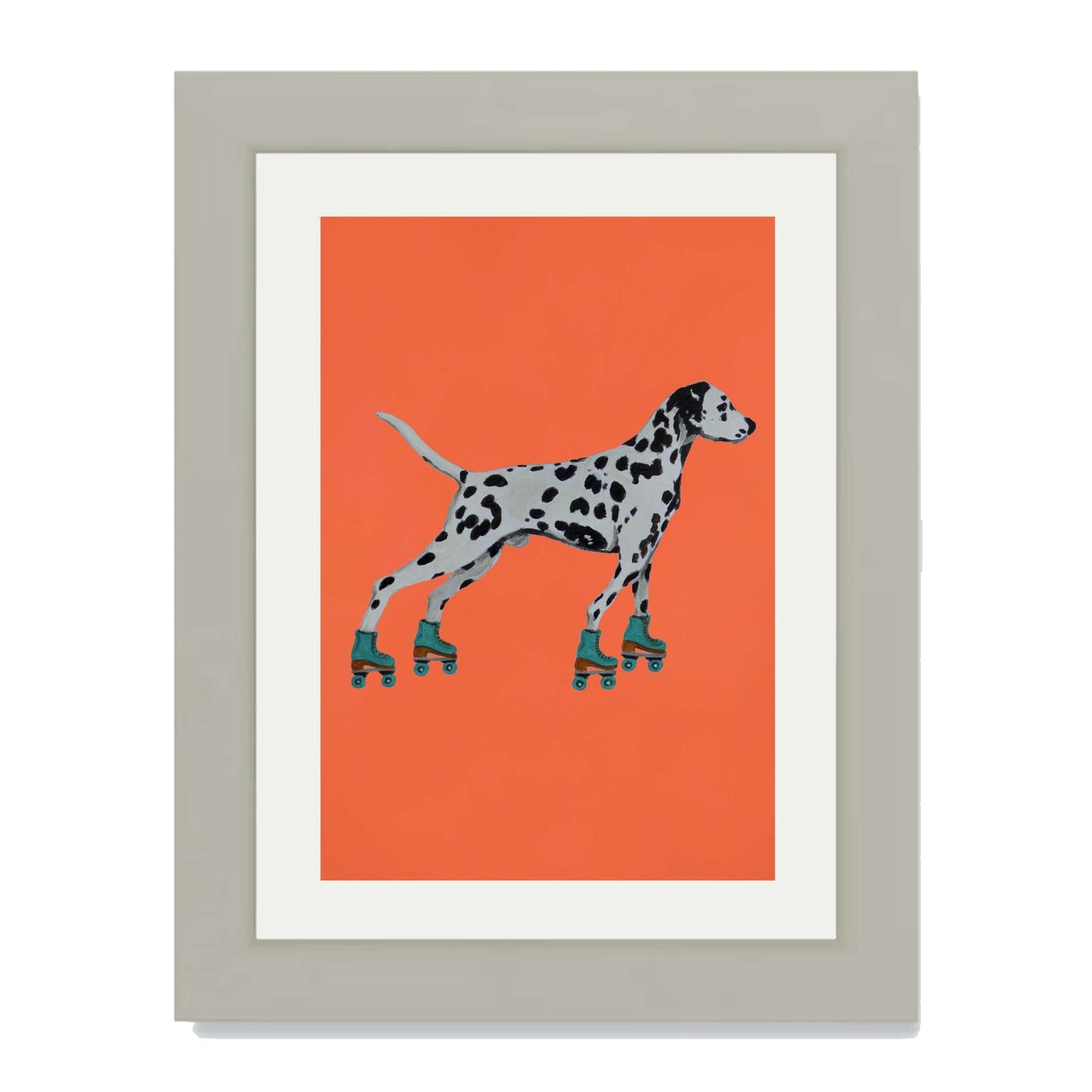 DALMATIAN WITH ROLLERSKATES | PRINT