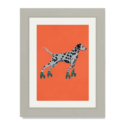 DALMATIAN WITH ROLLERSKATES | PRINT