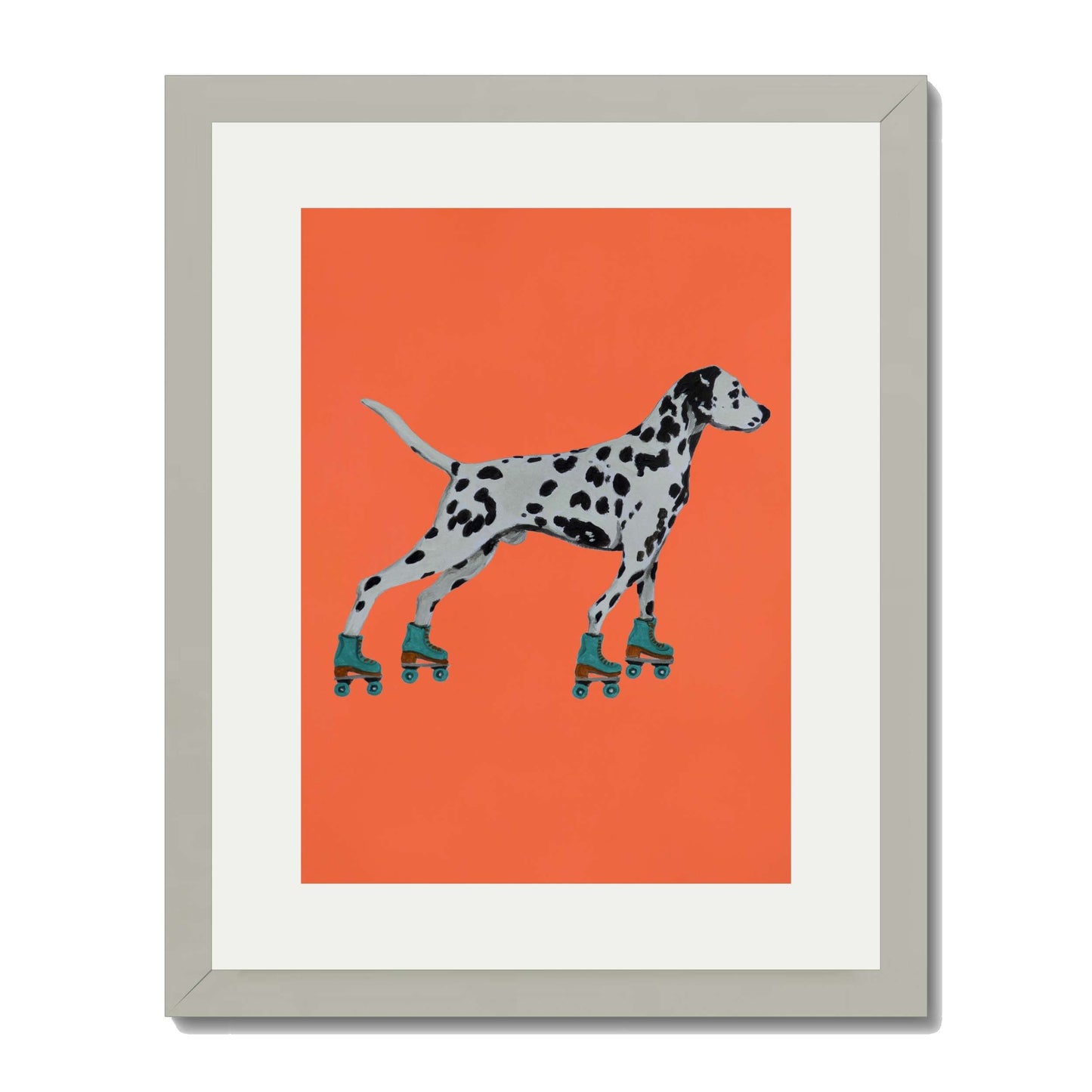 DALMATIAN WITH ROLLERSKATES | PRINT