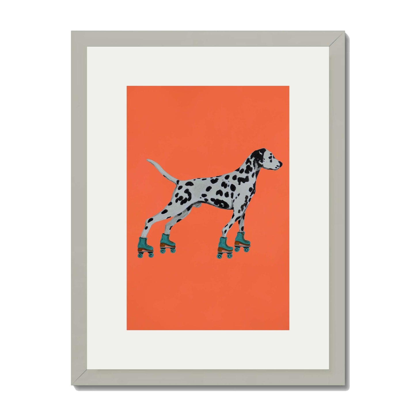 DALMATIAN WITH ROLLERSKATES | PRINT