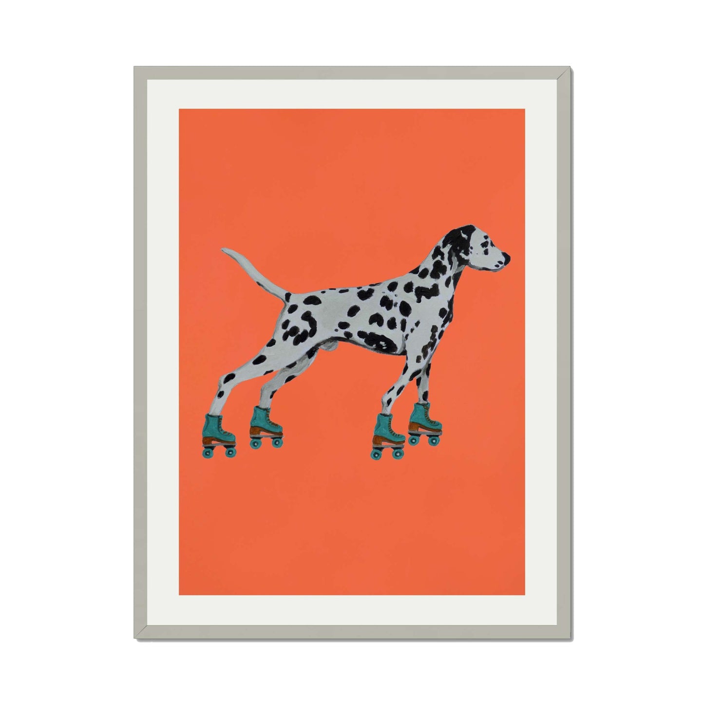 DALMATIAN WITH ROLLERSKATES | PRINT