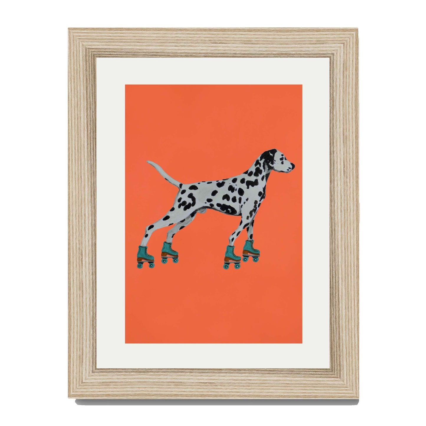 DALMATIAN WITH ROLLERSKATES | PRINT