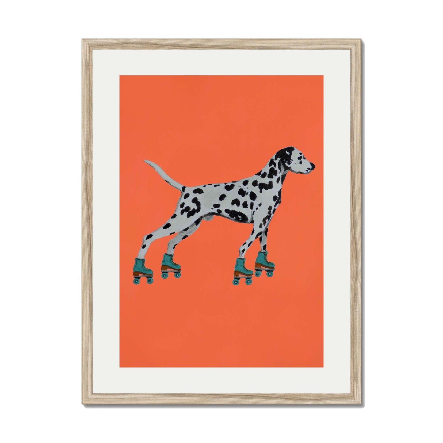 DALMATIAN WITH ROLLERSKATES | PRINT