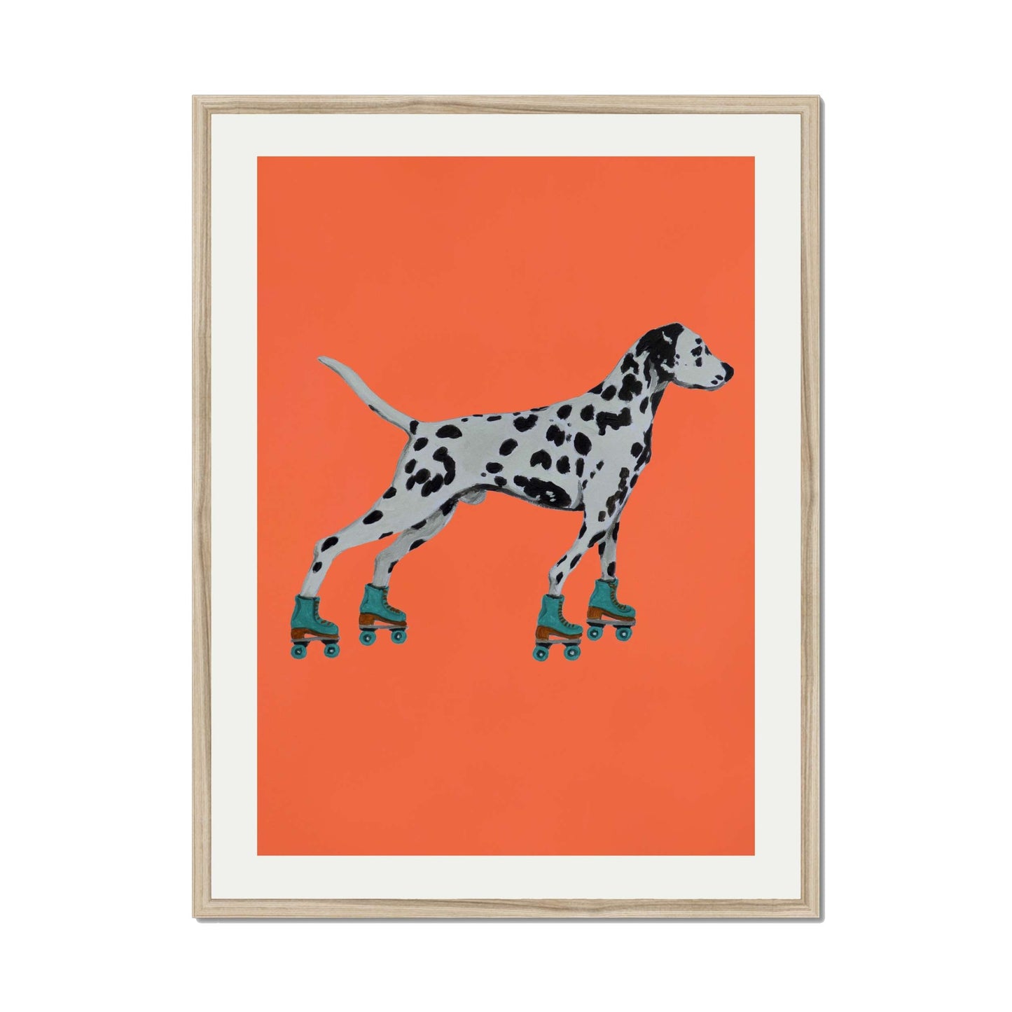 DALMATIAN WITH ROLLERSKATES | PRINT