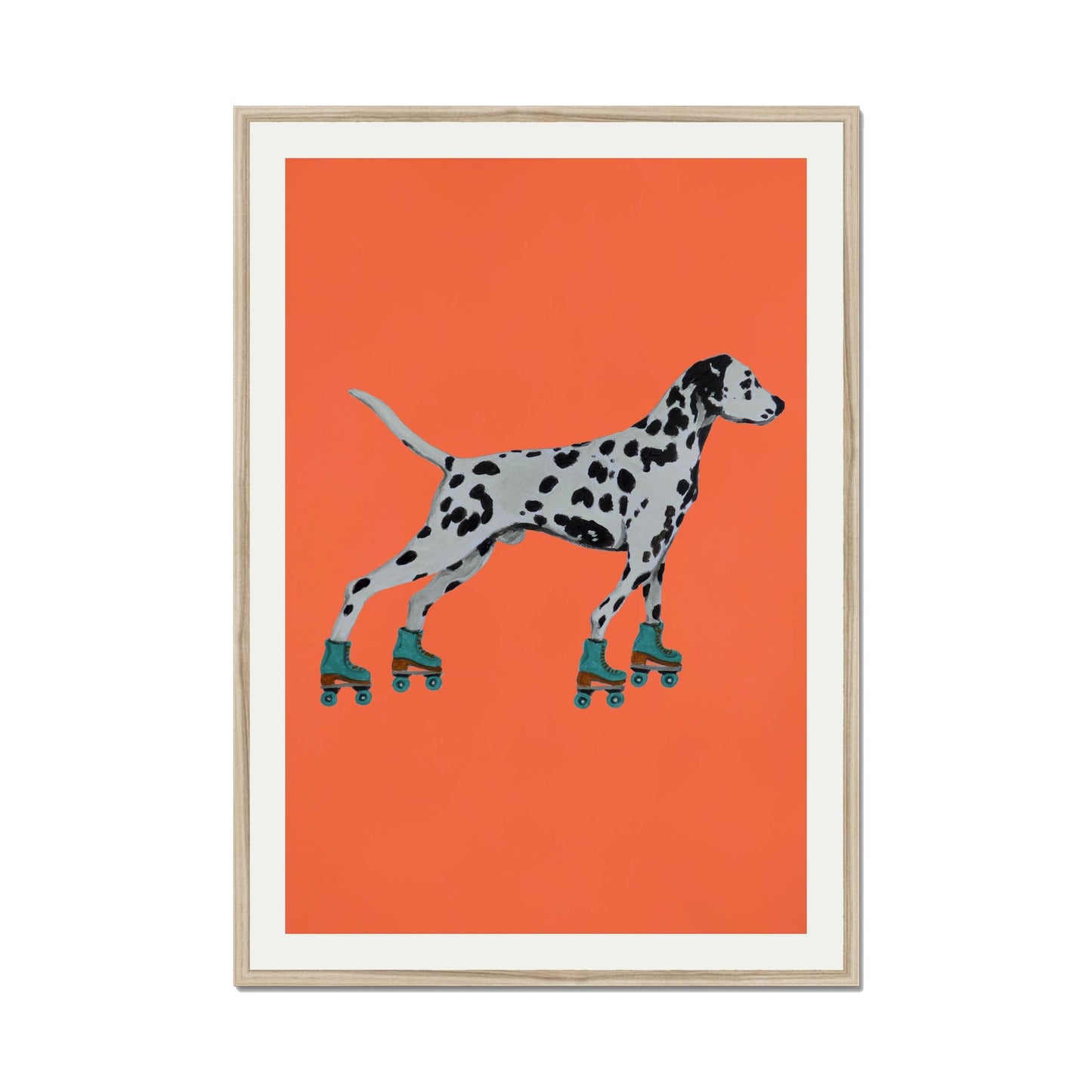 DALMATIAN WITH ROLLERSKATES | PRINT