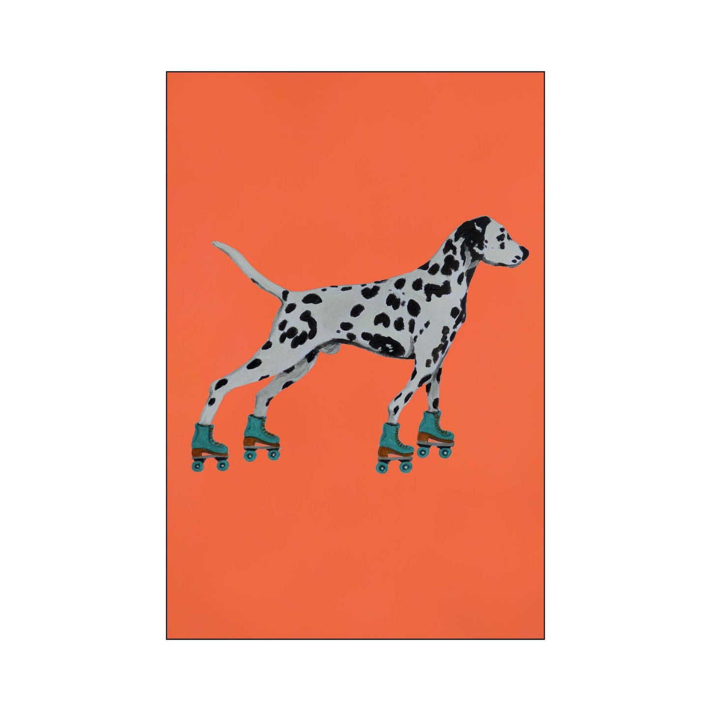 DALMATIAN WITH ROLLERSKATES | PRINT