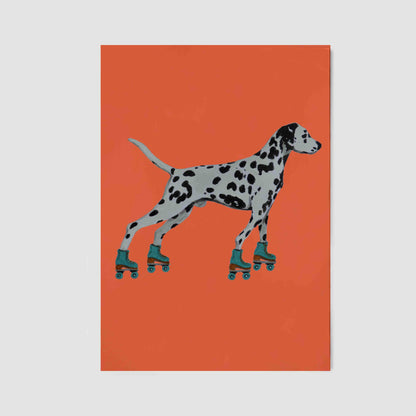 DALMATIAN WITH ROLLERSKATES | CANVAS