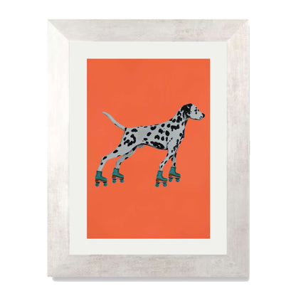 DALMATIAN WITH ROLLERSKATES | PRINT
