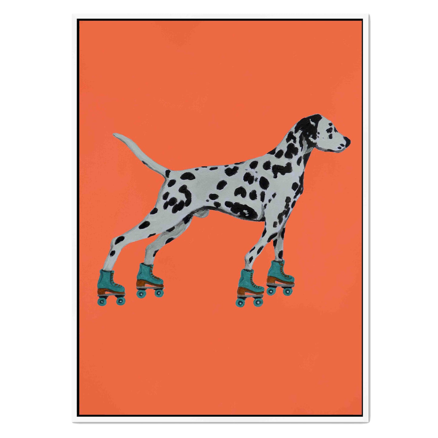 DALMATIAN WITH ROLLERSKATES | CANVAS