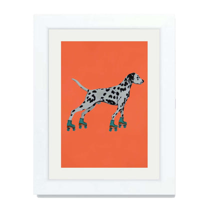 DALMATIAN WITH ROLLERSKATES | PRINT