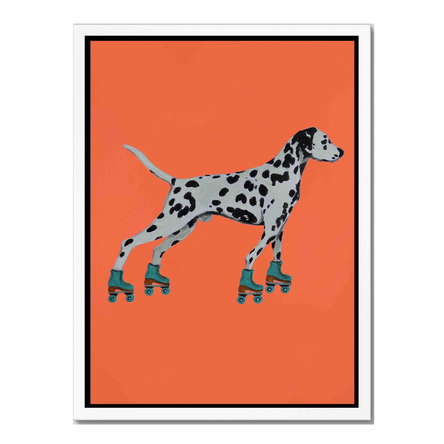 DALMATIAN WITH ROLLERSKATES | CANVAS