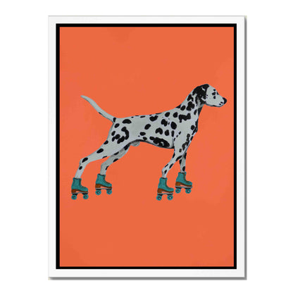 DALMATIAN WITH ROLLERSKATES | CANVAS