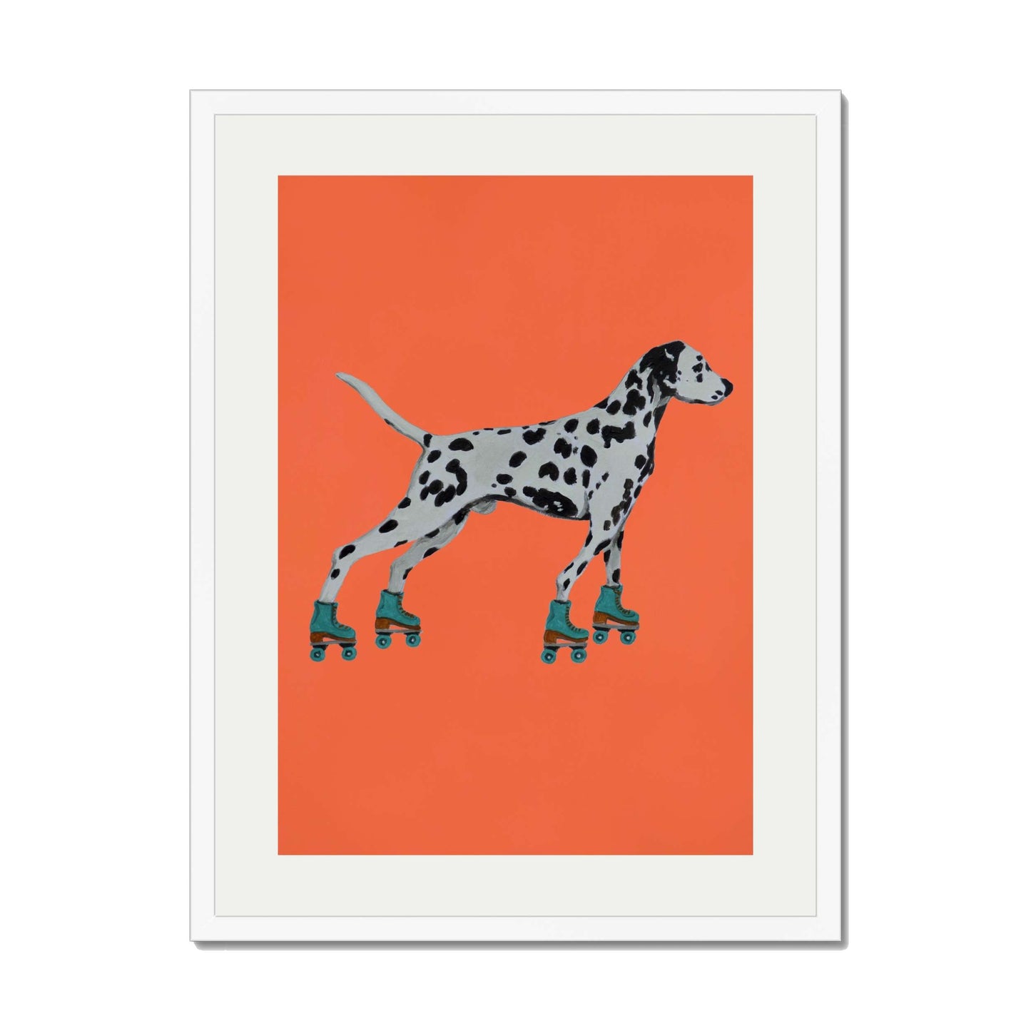 DALMATIAN WITH ROLLERSKATES | PRINT