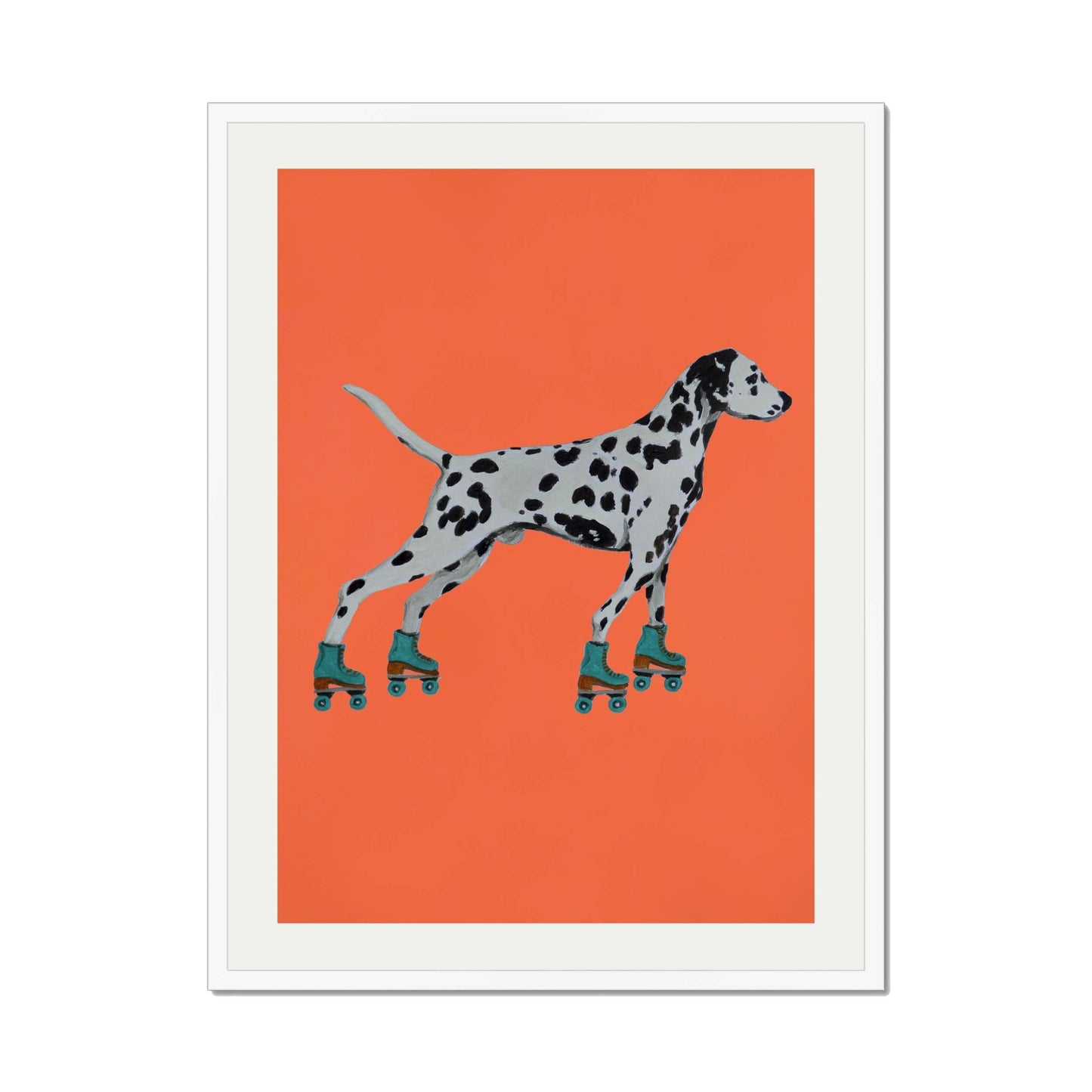 DALMATIAN WITH ROLLERSKATES | PRINT