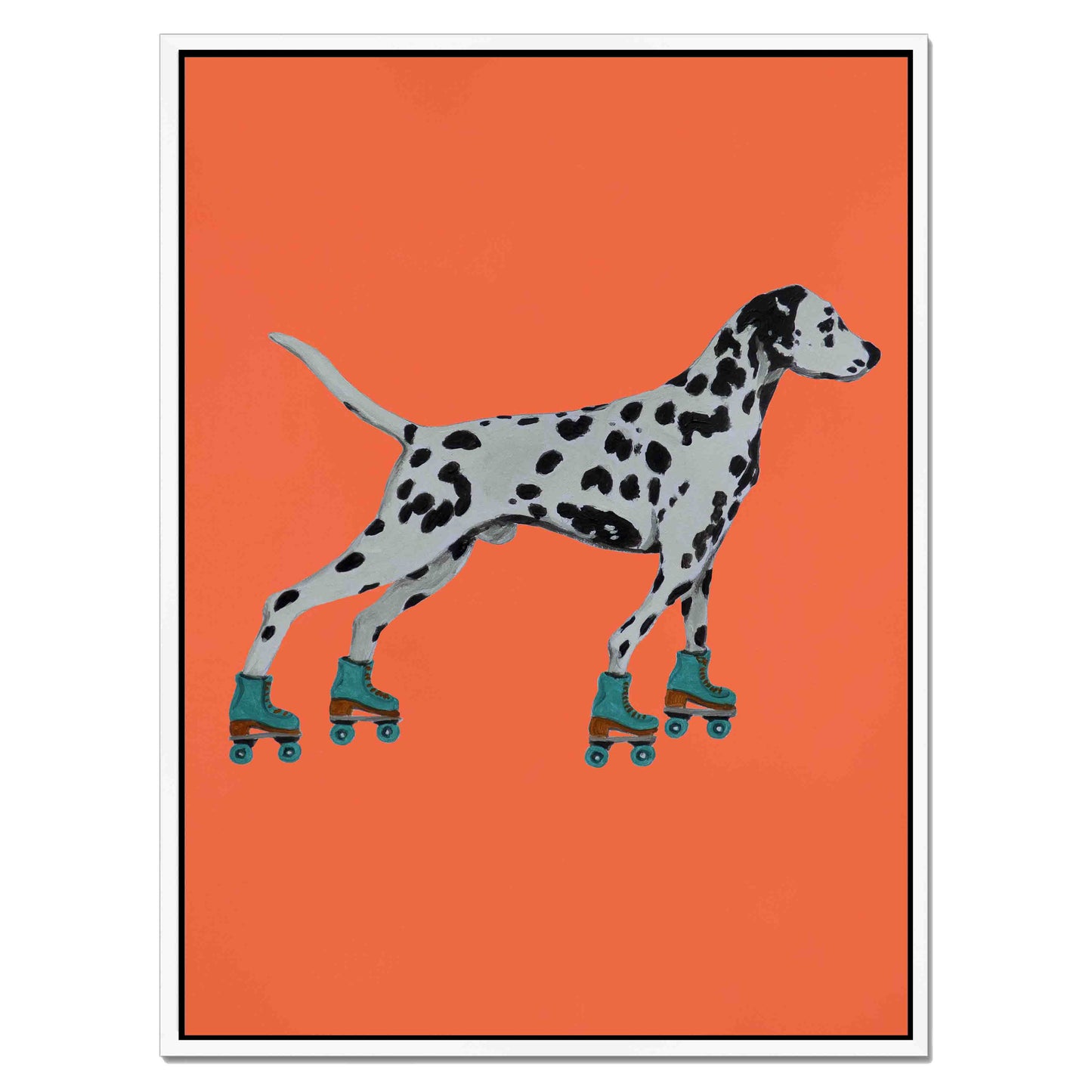 DALMATIAN WITH ROLLERSKATES | CANVAS